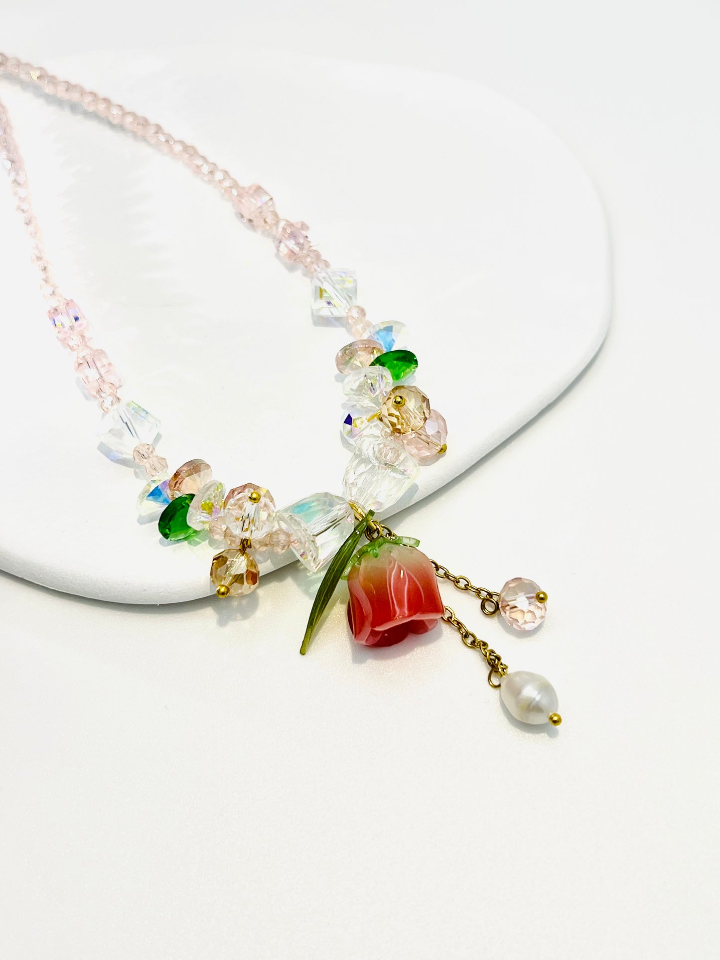 Rosé Blossom Necklace