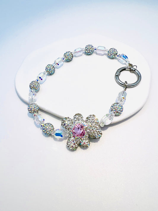 Phone Charm Diamond Teddy Glow
