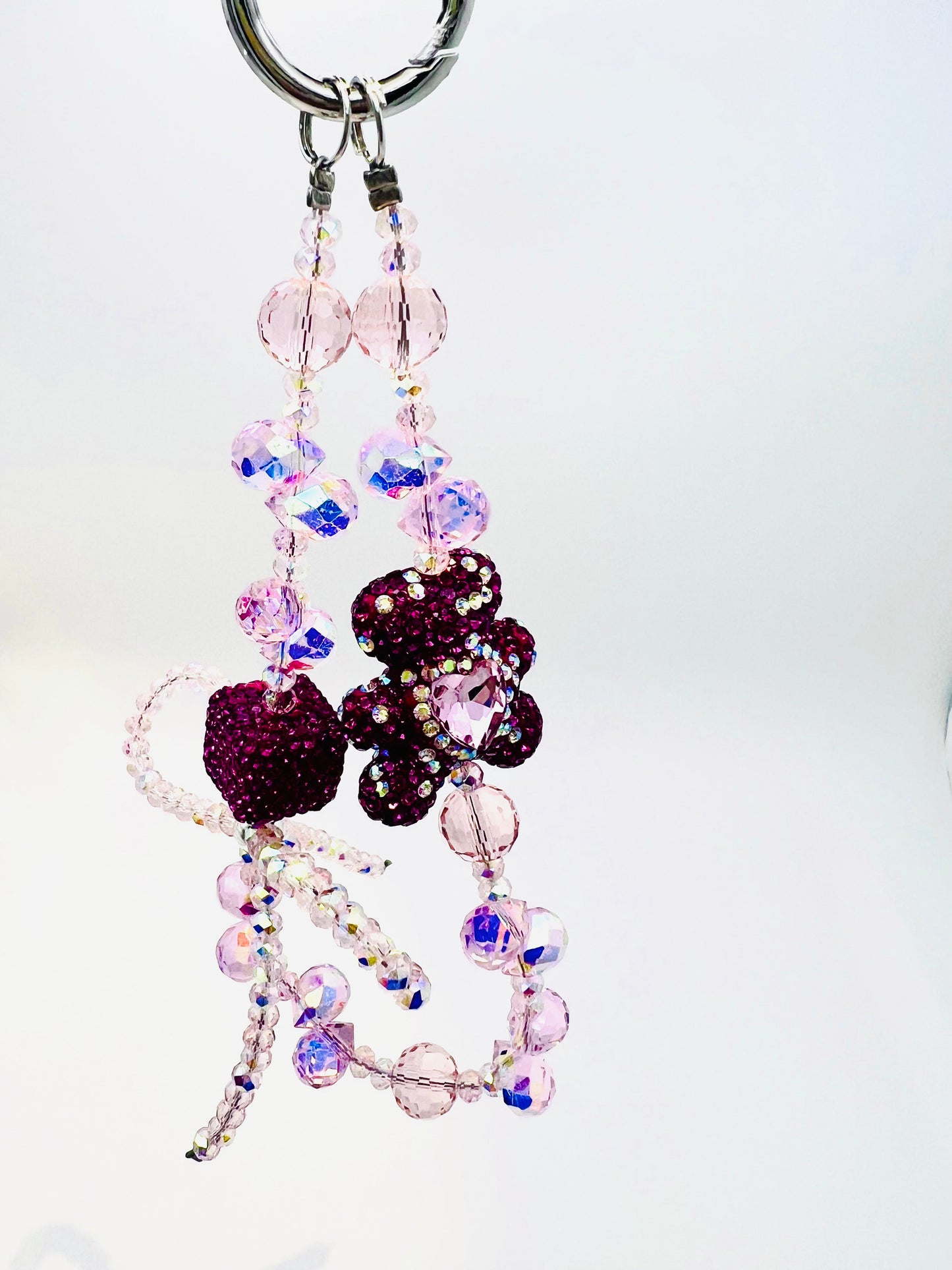 Phone Charm Crystal Teddy