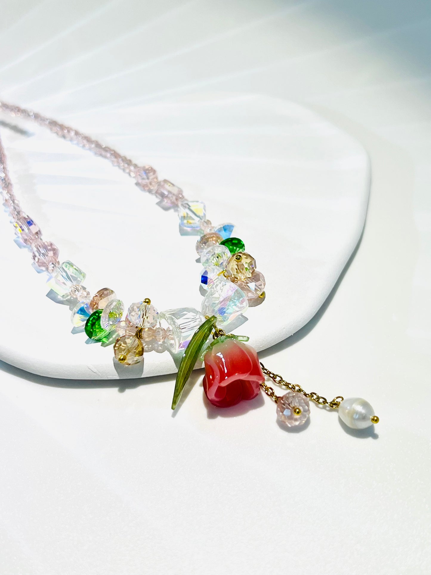 Rosé Blossom Necklace
